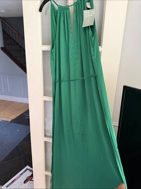 H&M Emerald Green Sleeveless Maxi Dress
